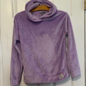 Lucky Brand Girls Lavender Purple Plush Hoodie